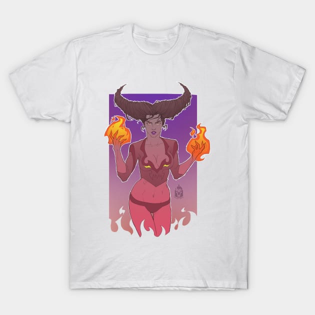 Flame Magician T-Shirt by kennyestrellaworks